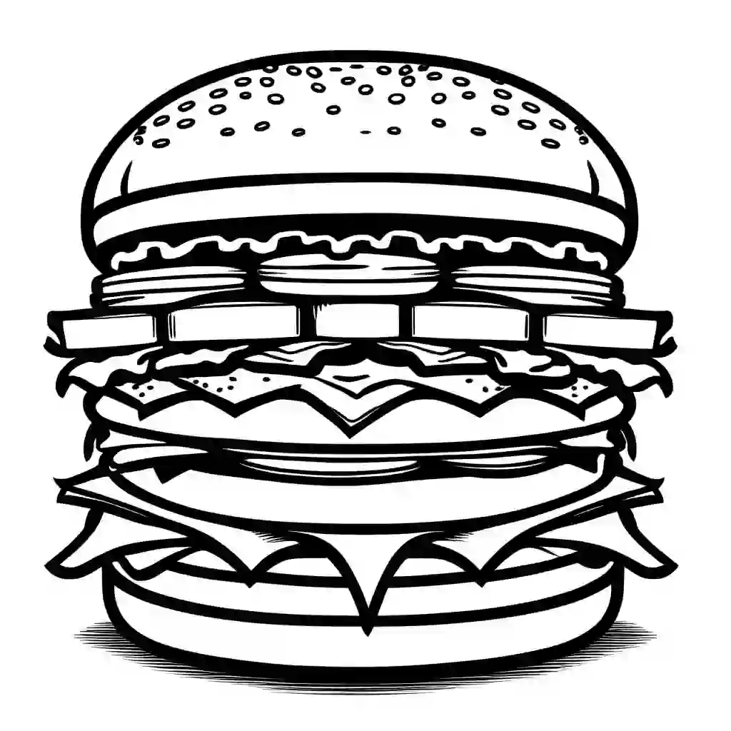Burgers coloring pages